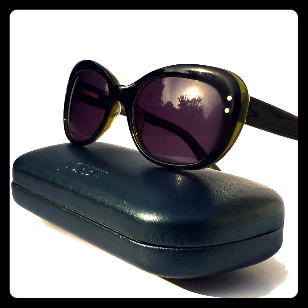 Vintage J. Crew Square Cateye Sunglasses 90s